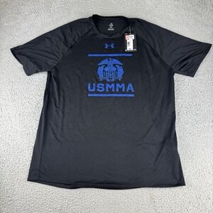 Under Armour‎ Usmma Merchant Marines Black Shirt  Men's Size Large Nwt